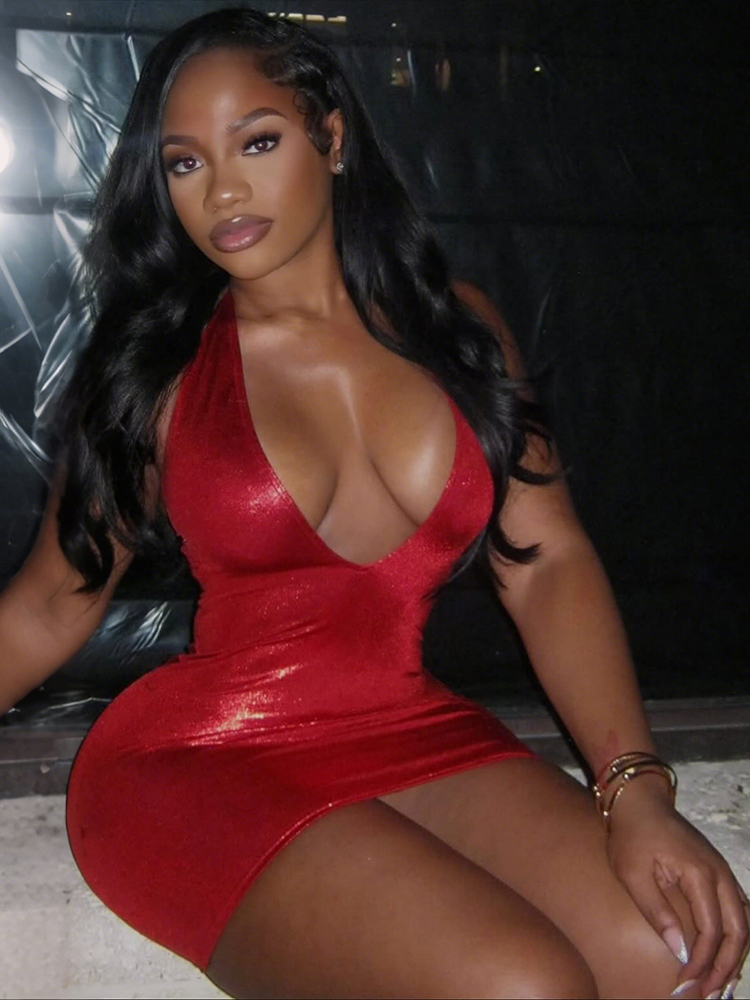 Sisiterlinda Sexy Y2K Dress Wo - đánh giá và giá Y2K Backless Halter Mini Dress
