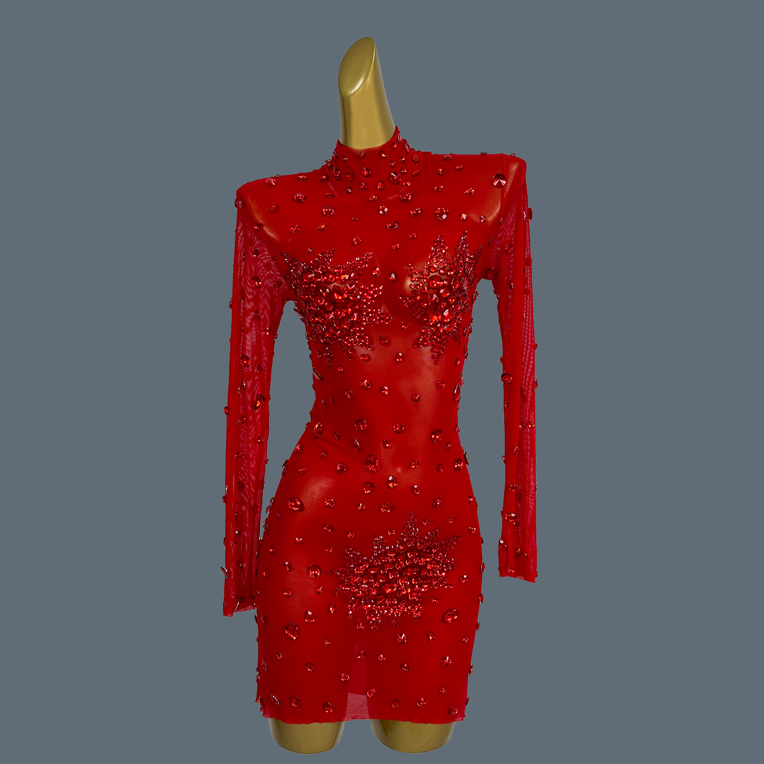 Luxury Sexy Red Rhinestones Sp - đánh giá và giá Sparkly Rhinestone Club Party Dress