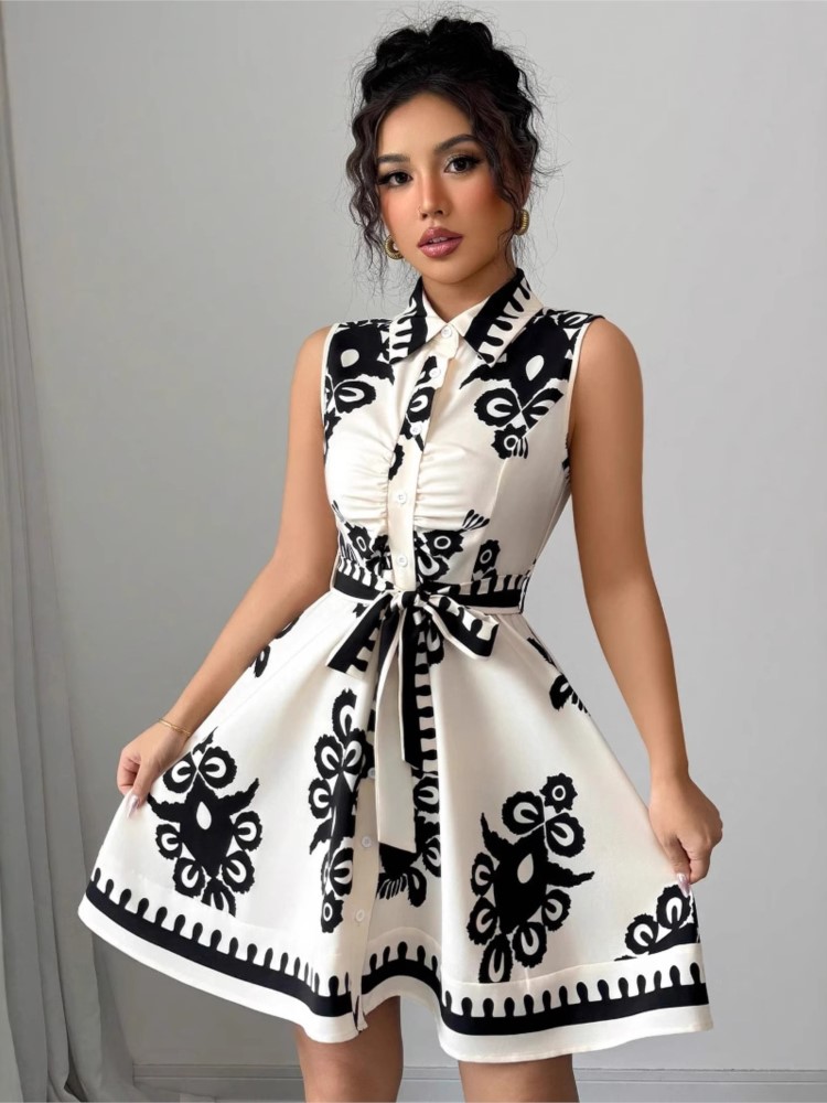 Summer New Fashion Casual Dres - đánh giá và giá French Vintage Floral Midi Dress