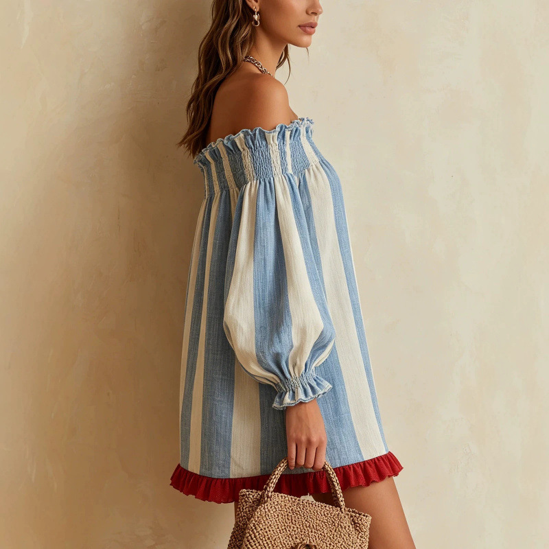 2026 Women Off‑the‑Shoulder Dr - đánh giá và giá Off Shoulder Puff Sleeve Sundress