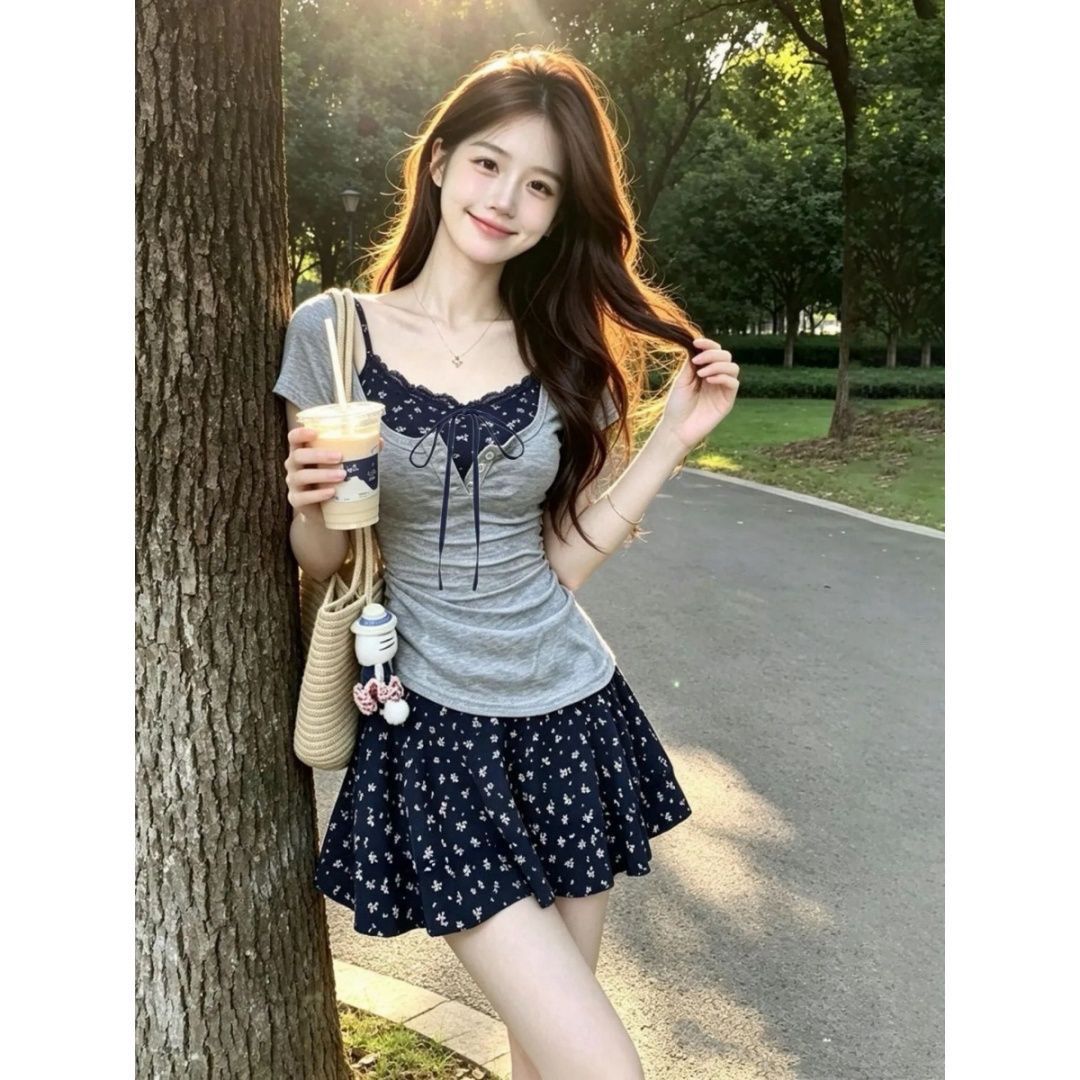 Women's French Graceful Slim L - đánh giá và giá Korean Style A Line Shirt Dress