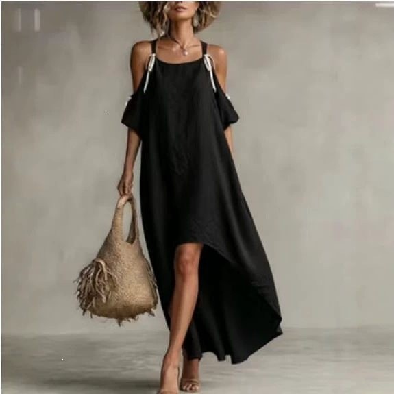 Summer Woman Dress Puff Sleeve - đánh giá và giá Off Shoulder Puff Sleeve Sundress