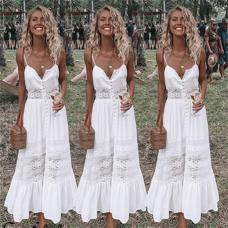 Nữ Ngày Lễ Thiết Kế Quai Nút P - đánh giá và giá French Vintage Floral Midi Dress