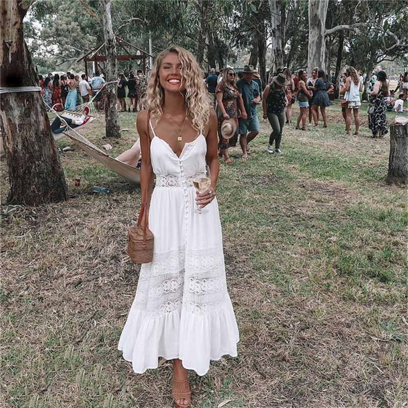 Nữ Ngày Lễ Thiết Kế Quai Nút P - đánh giá và giá French Vintage Floral Midi Dress