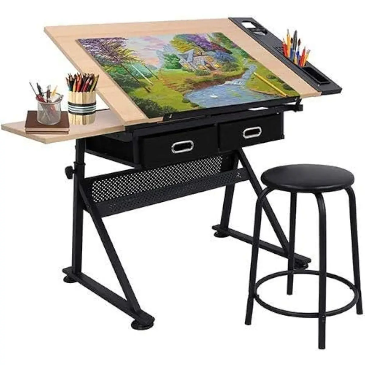 Adjustable Drafting Desk with  - đánh giá và giá Tops
