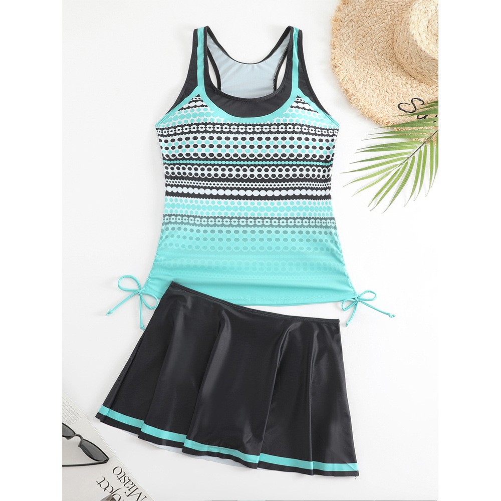 Tankini Woman Bikini Sleeveles - đánh giá và giá Skirts