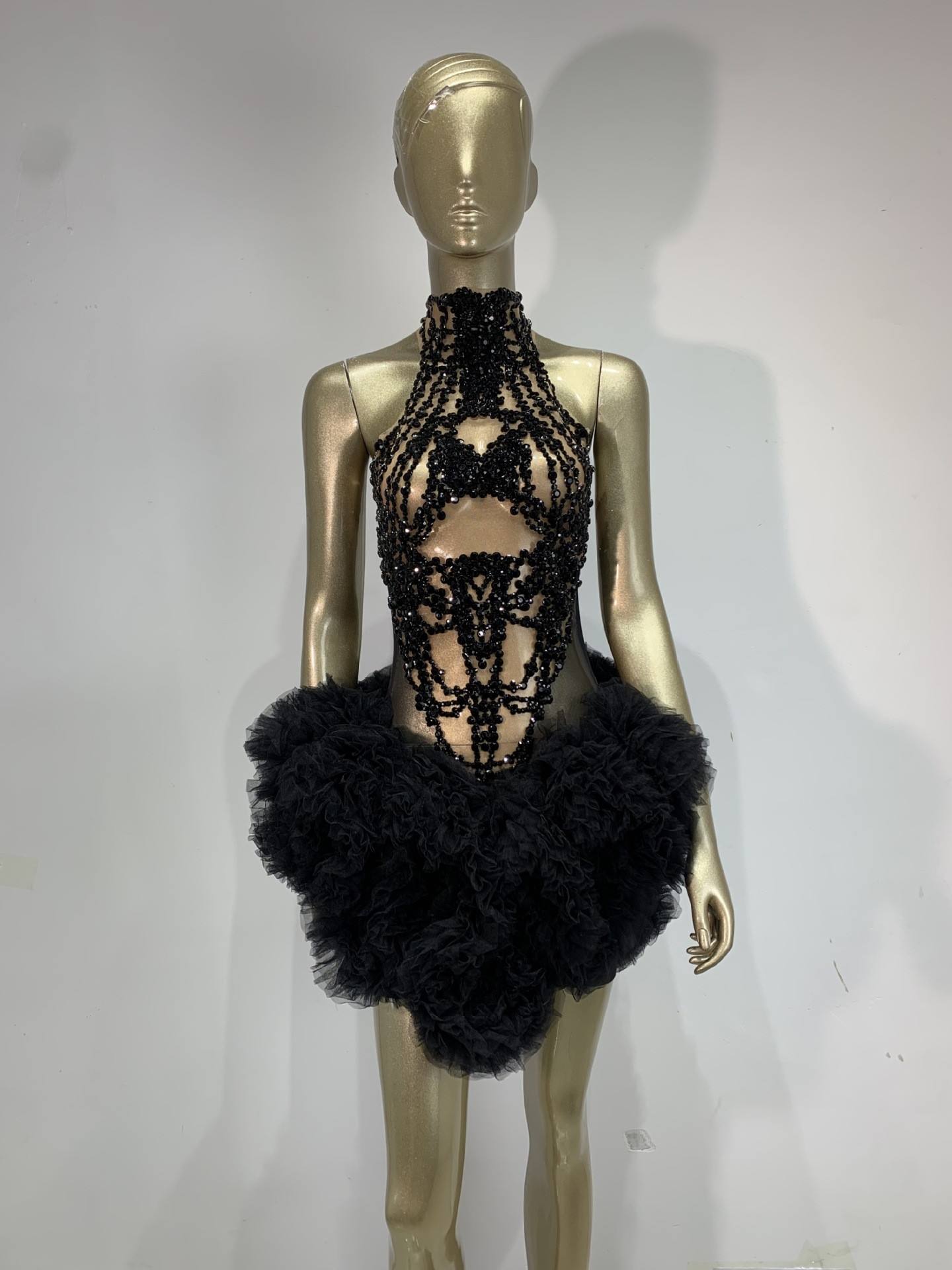 Women Mini Dress Sparkly Rhine - đánh giá và giá Sparkly Rhinestone Club Party Dress
