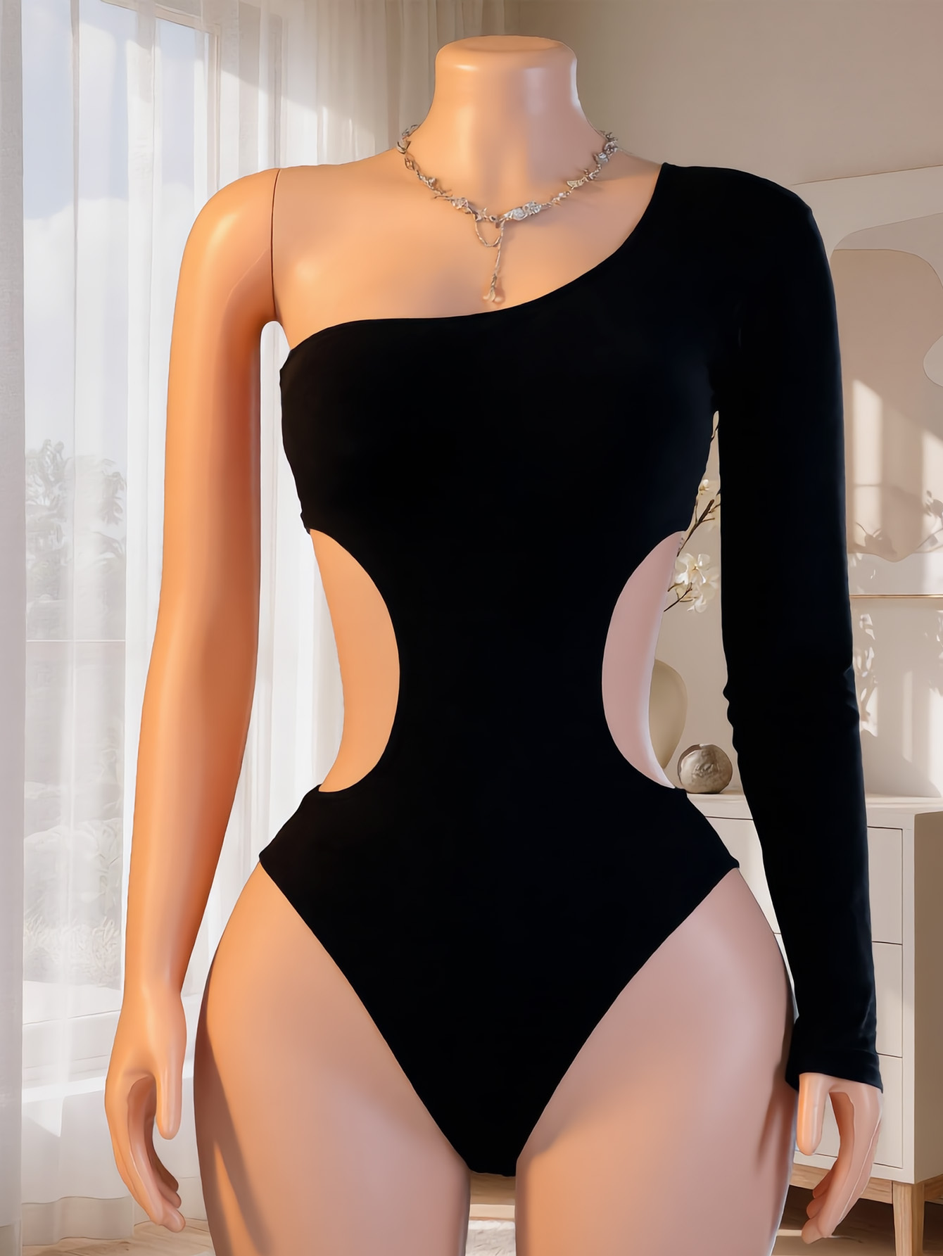 Women One Shoulder Long Sleeve - đánh giá và giá Lingerie