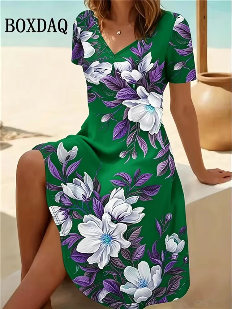 6XL Plus Size Women Dresses Su - đánh giá và giá Boho Summer Beach Maxi Dress