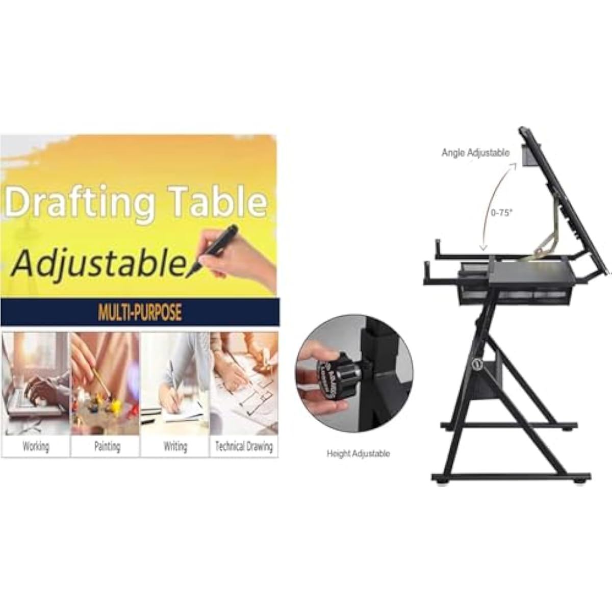 Adjustable Height Drafting Des - đánh giá và giá Tops