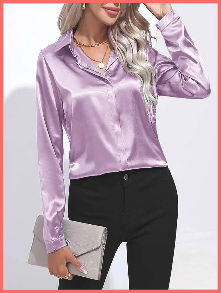 2025 Spring Summer Satin Shirt - đánh giá và giá Blouses