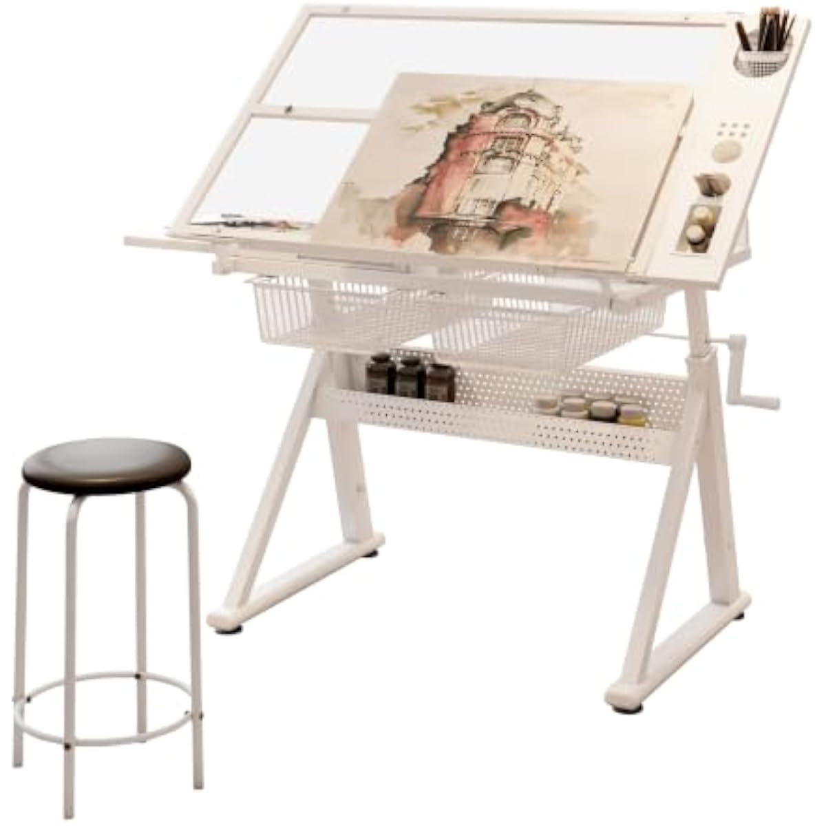 Adjustable Drafting Desk with  - đánh giá và giá Tops