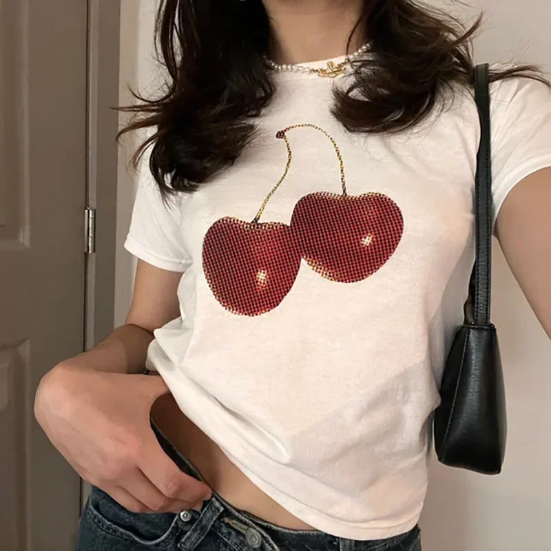 Aesthetic Summer Baby Tee Stre - đánh giá và giá Y2K Graphic Baby Tee Crop