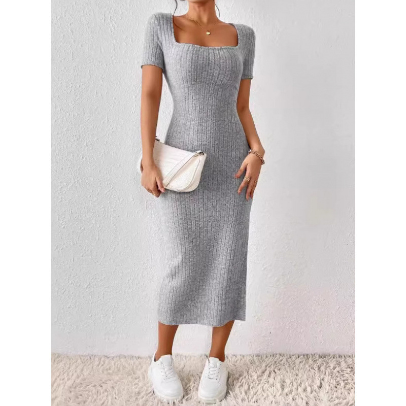 Ropa Para Mujer Vintage Ribbed - đánh giá và giá Bodycon Long Sleeve Ribbed Dress