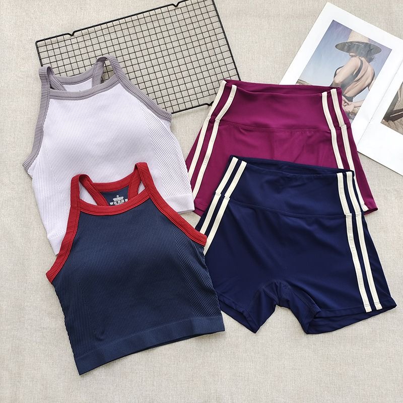 Women Ribbed Workout Sets 2 PC - đánh giá và giá Seamless Ribbed Workout Tank Top