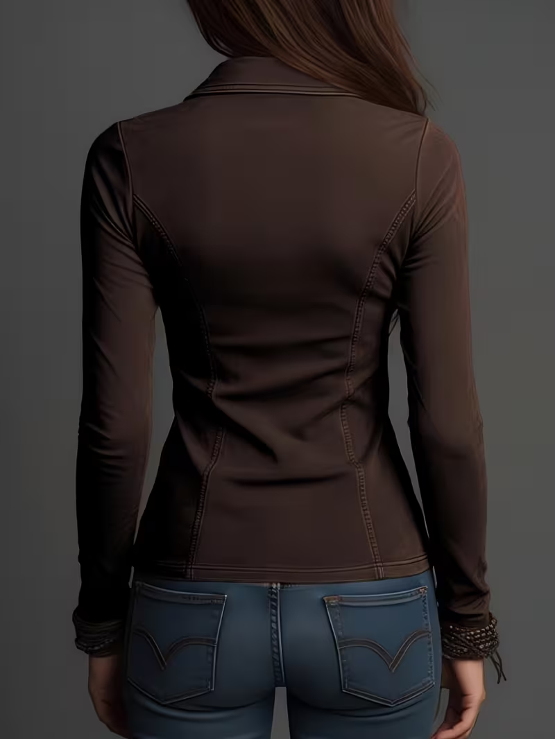 Women's Slim Fit Lapel Shirt,  - đánh giá và giá Blouses