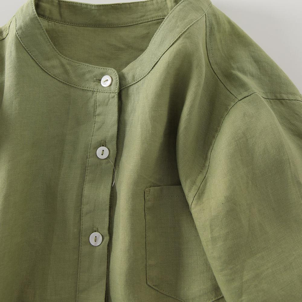 Outlet Japanese Style Linen Sh - đánh giá và giá Casual Loose Linen Shirt Dress