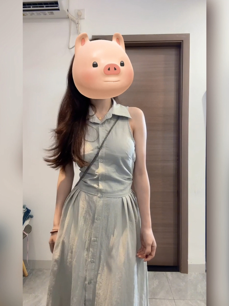 XZY Chic Casual  Collar Sleeve - đánh giá và giá Korean Style A Line Shirt Dress