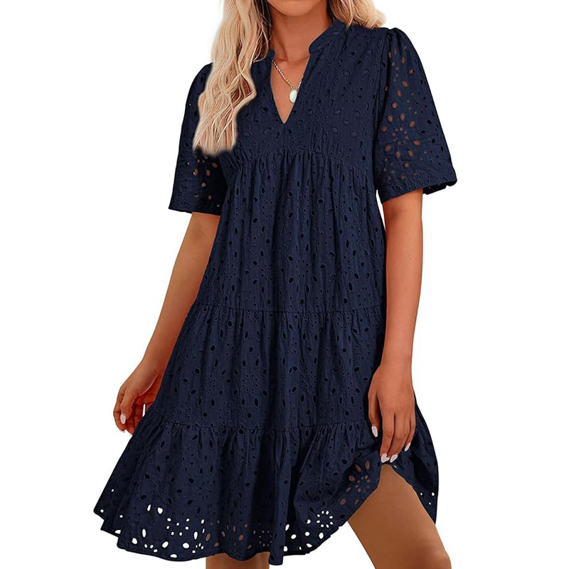 Women's Bohemian Summer V-Neck - đánh giá và giá French Vintage Floral Midi Dress