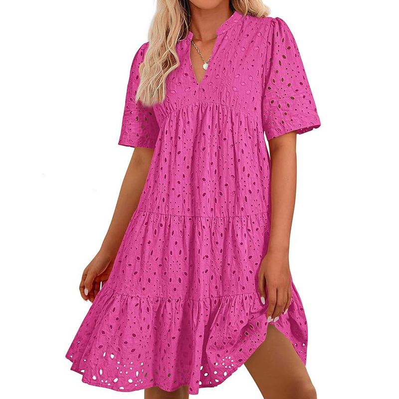Women's Bohemian Summer V-Neck - đánh giá và giá French Vintage Floral Midi Dress