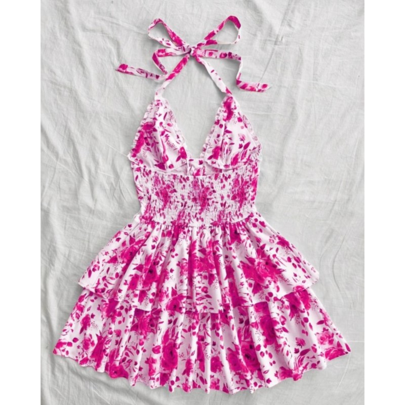 Women Vacation Style Retro Sho - đánh giá và giá French Vintage Floral Midi Dress