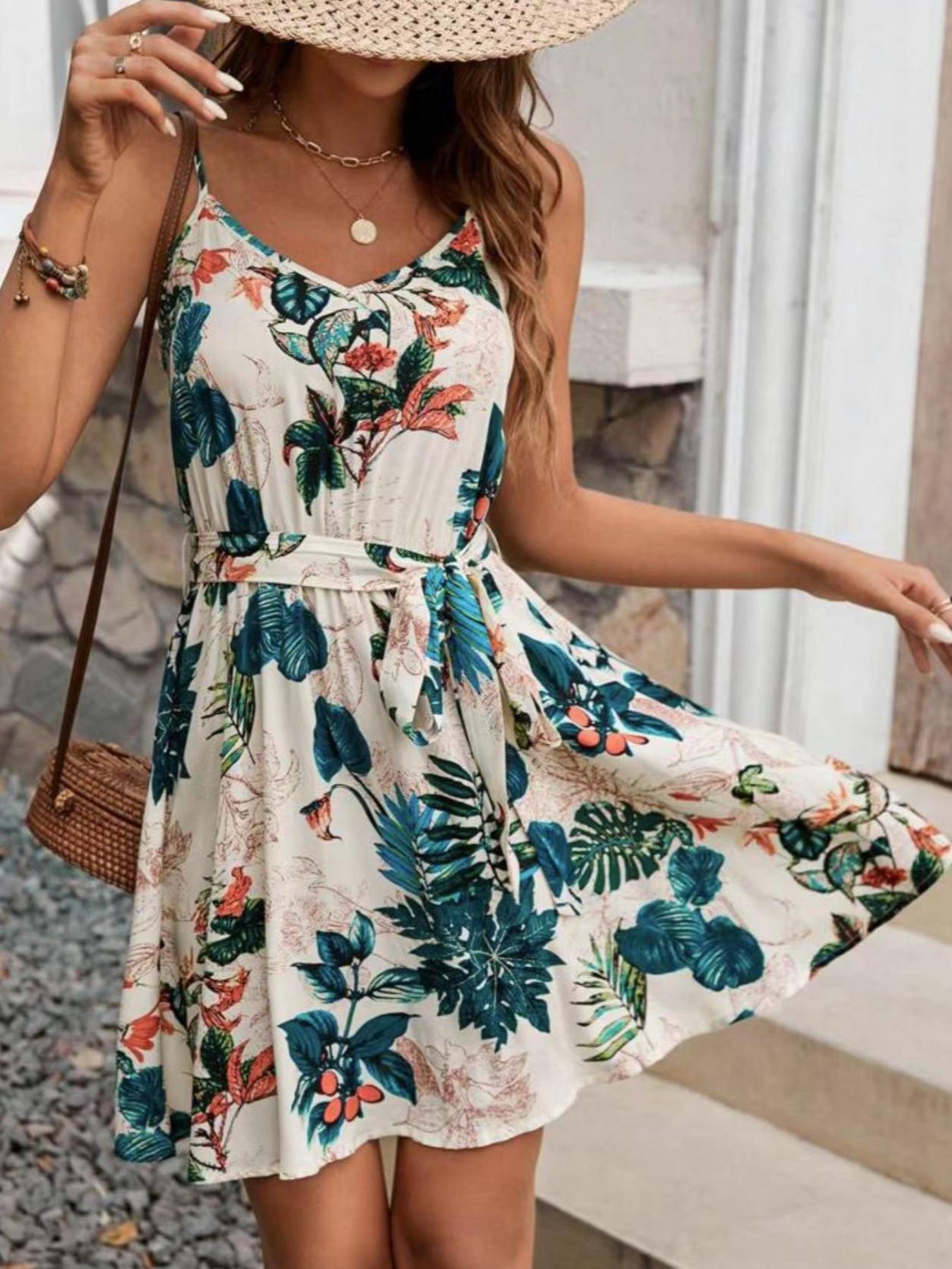 A Bohemian-Style Women's Belt  - đánh giá và giá French Vintage Floral Midi Dress