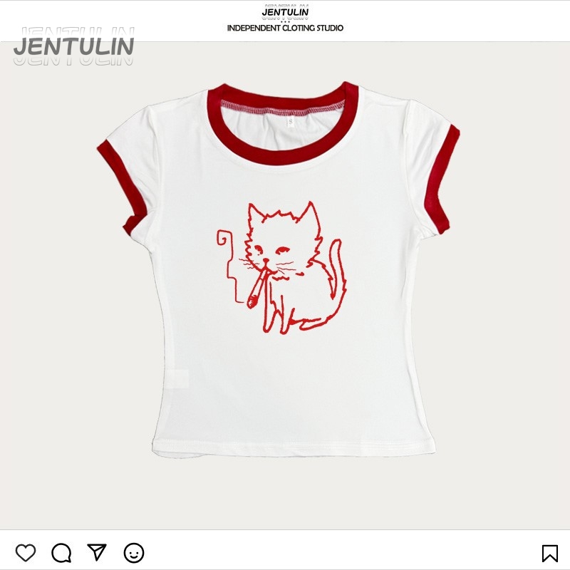 Korea Style Y2k 90s Crop Top H - đánh giá và giá Y2K Graphic Baby Tee Crop