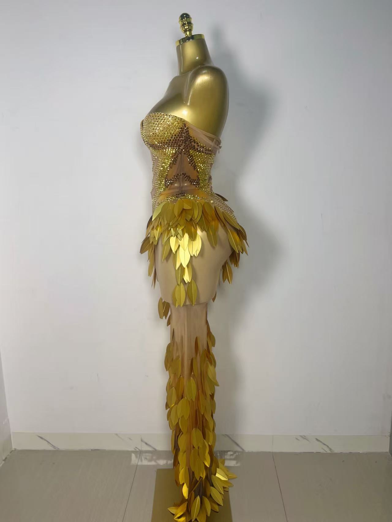 Sparkly Gold Rhinestone Sequin - đánh giá và giá Sparkly Rhinestone Club Party Dress