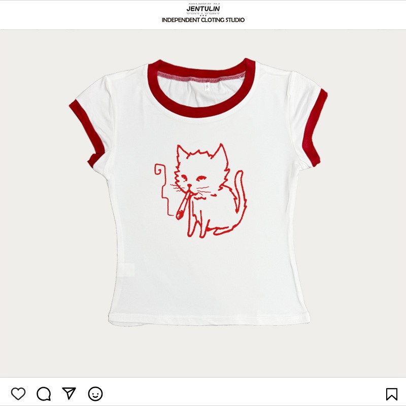 Korea Style Y2k 90s Baby Tees  - đánh giá và giá Y2K Graphic Baby Tee Crop