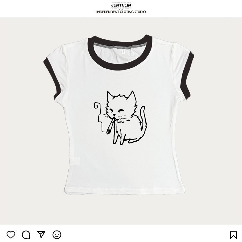 Korea Style Y2k 90s Baby Tees  - đánh giá và giá Y2K Graphic Baby Tee Crop