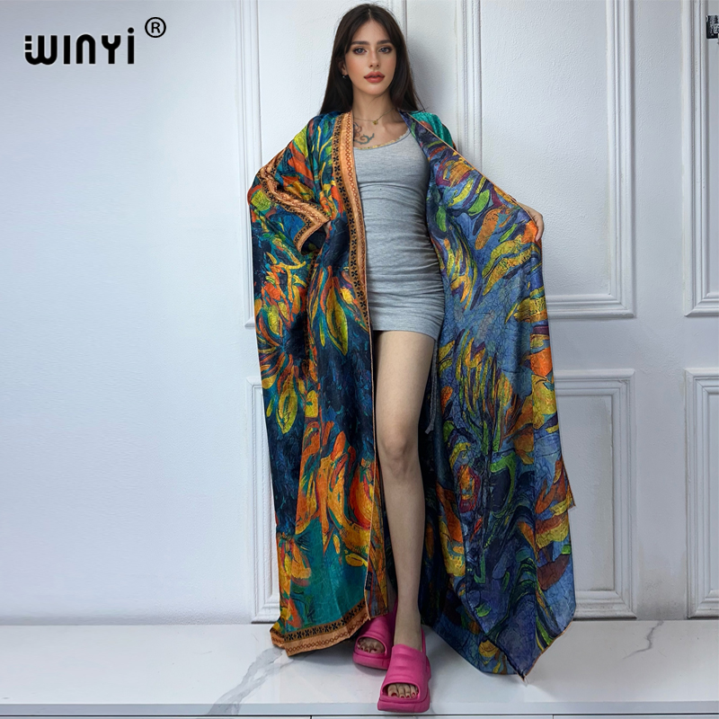 WINYI high quality boho print  - đánh giá và giá Boho Summer Beach Maxi Dress