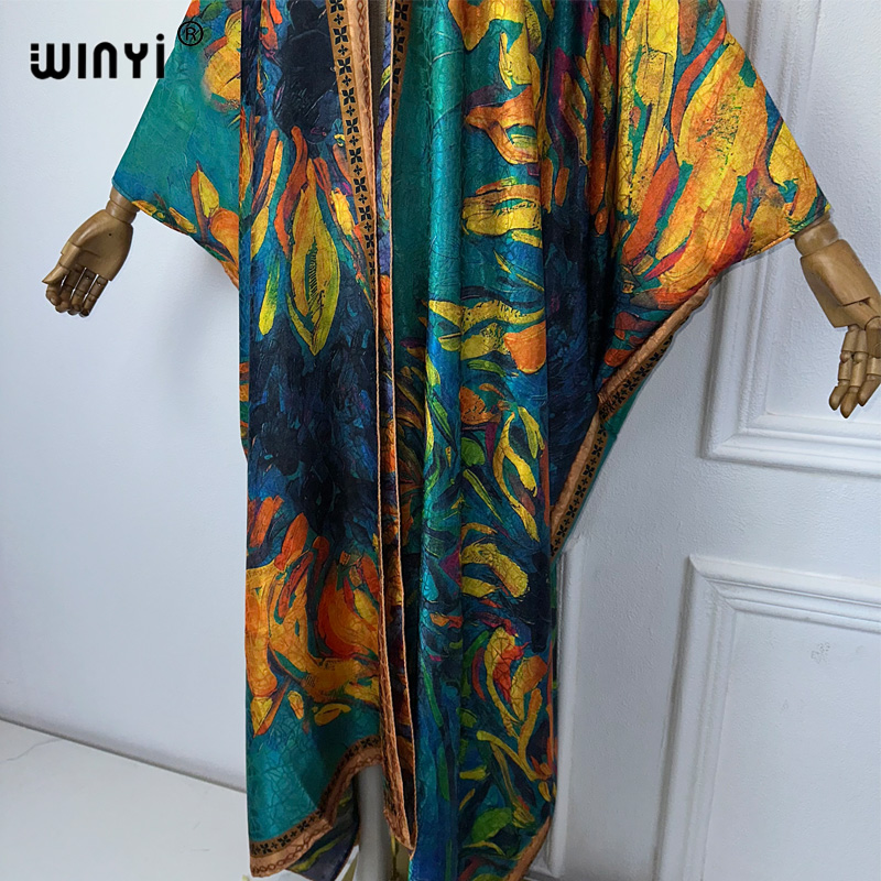 WINYI high quality boho print  - đánh giá và giá Boho Summer Beach Maxi Dress